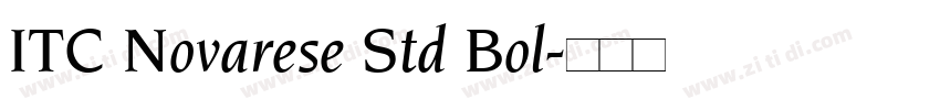 ITC Novarese Std Bol字体转换